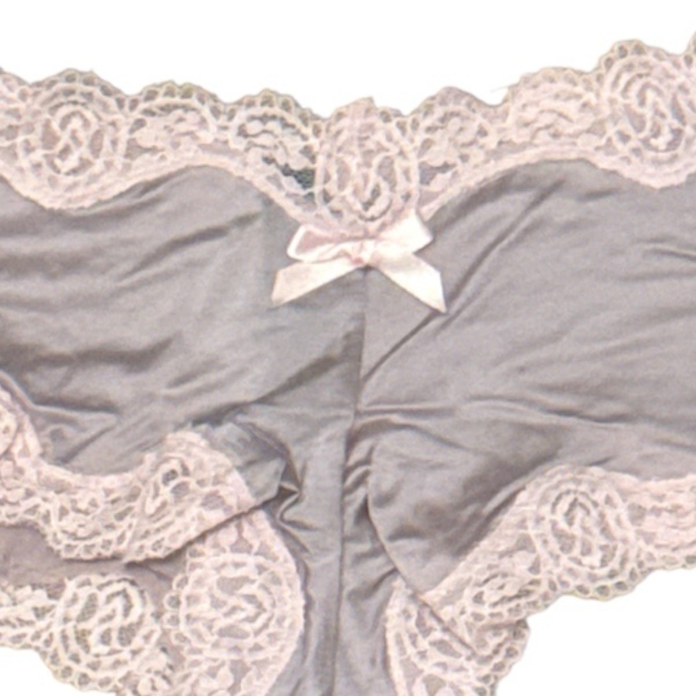 Victoria’s Secret Satin Lace Trim Cheeky Panty - Picture 3 of 5